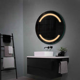 Espejo LED Redondo | Control por interruptor de pared | Luz blanca cálida - Reyze Seria Salono Model 4